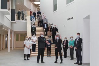Keys to Northern Centre for Cancer Care North Cumbria are handed over