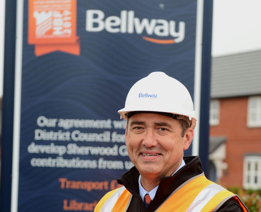 Gary Archer, site manager at Bellway’s Sherwood Gate development in Linby, where he has now won a hat-trick of NHBC 