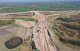 Work on the new junction and the northern section of the new ink road pictured from the sky