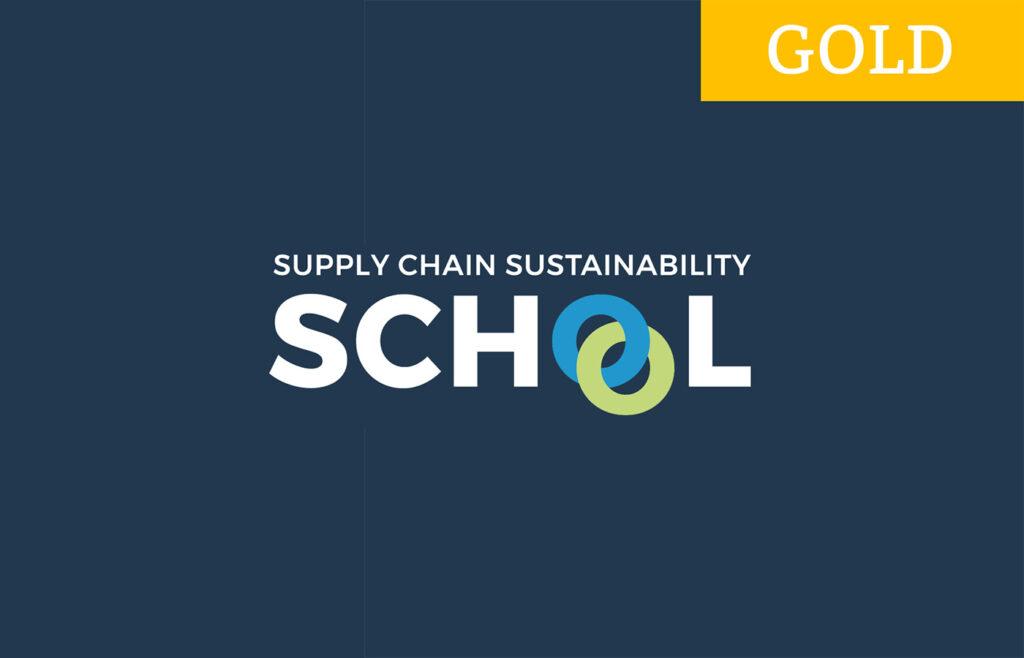 Gold Status Membership in Supply Chain Sustainability School - SCSS