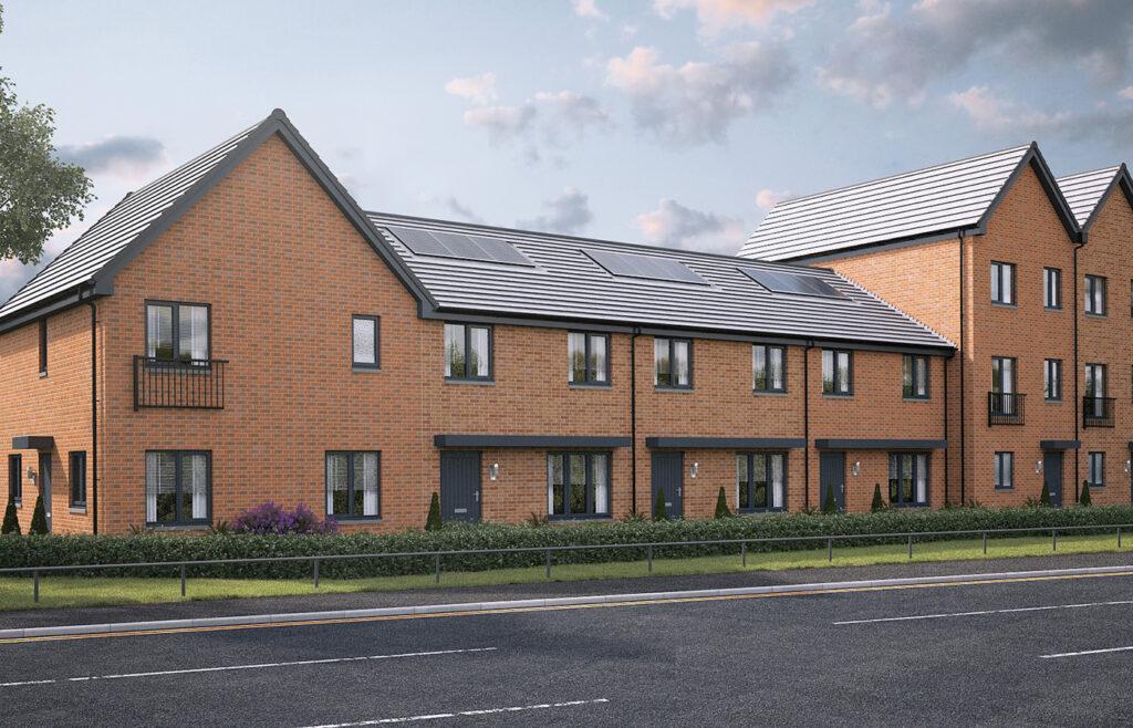 CGI Millerpark © Miller Homes. Clydebank development