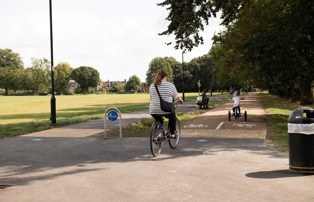 TfL Image - Bush Hill walking and cycling path, Enfield