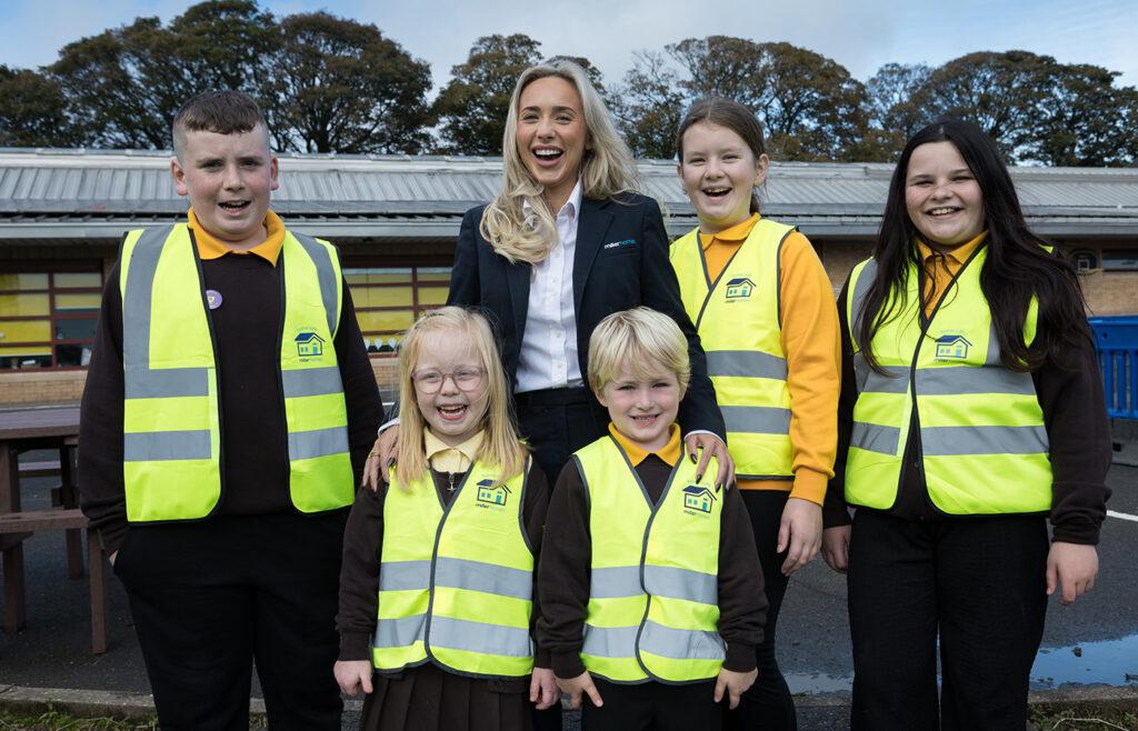 Pupils from Beith Primary School received a direct donation