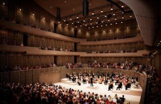 Render of the 1,000-seat auditorium in Dunard Centre