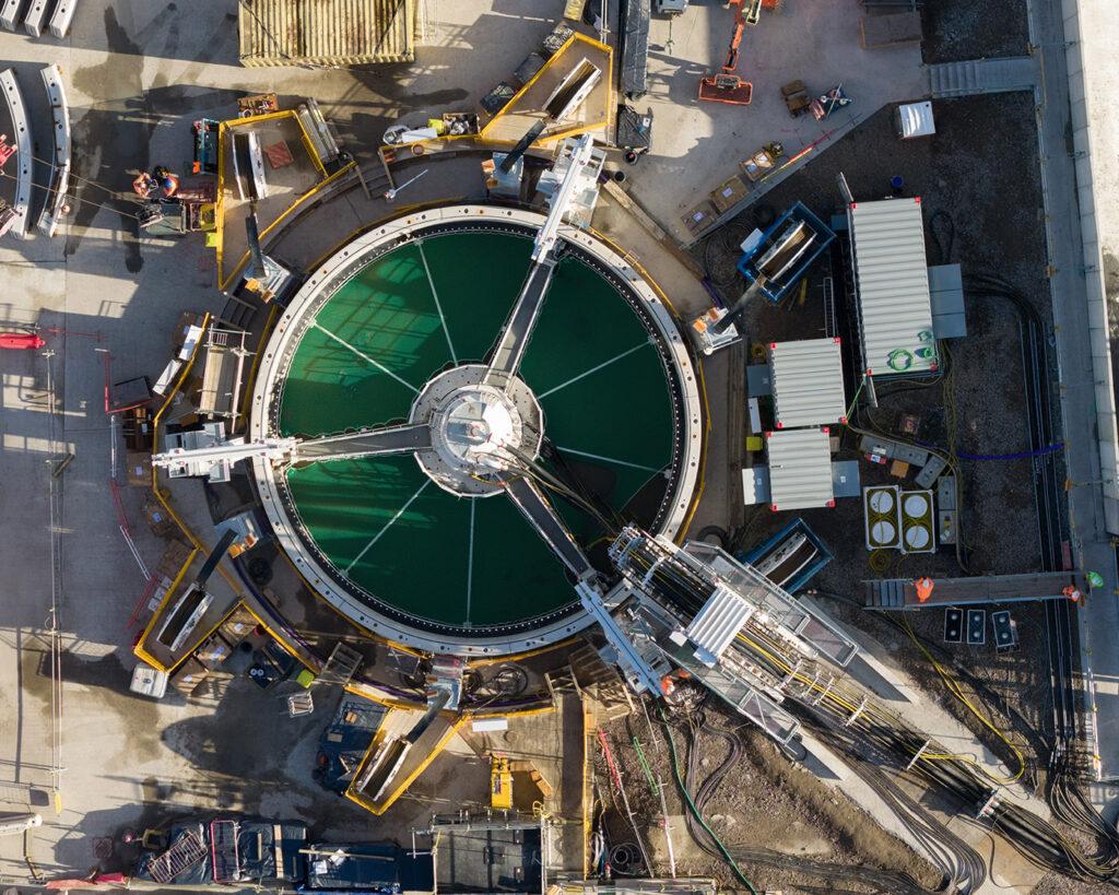 Europe’s largest diameter Vertical Shaft Sinking Machine launched at Tilbury, Essex