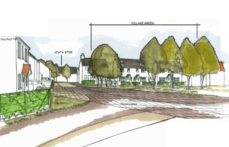 An artist’s impression from the planning application for Bellway’s new phase of homes in Cramlington, which has been approved by Northumberland County Council