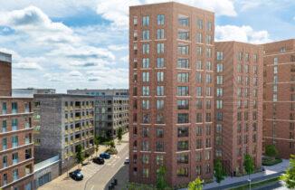 A CGI of Horizons at Fielders Quarter, where Bellway has agreed a bulk sale of 88 affordable apartments to Flint Housing.
