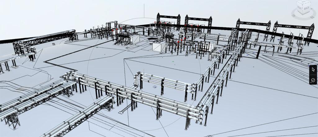 CGI render of the Bramford substation site
